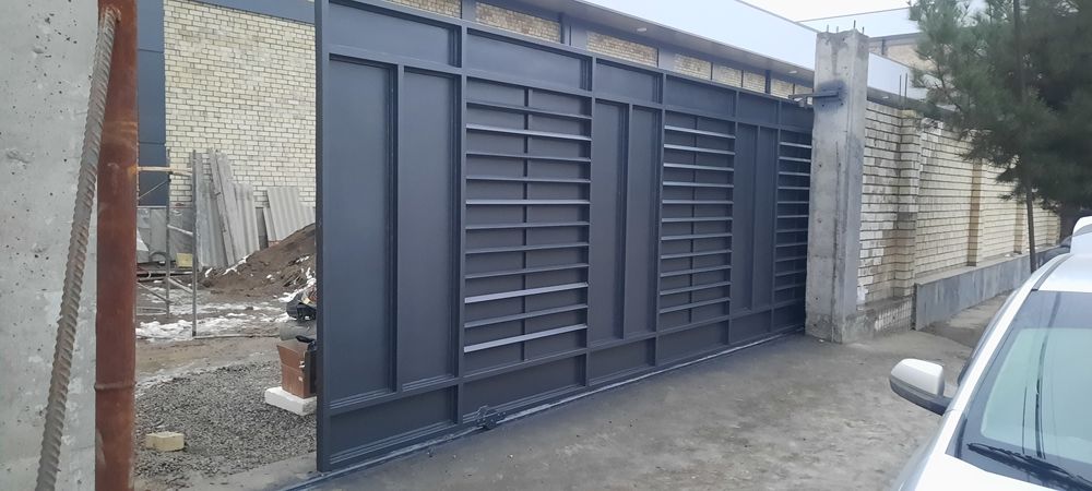 Ворота откатные  для производственных  баз