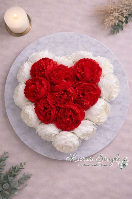 Aranjamente florale în vase de ceramică – din trandafiri artificiali ș