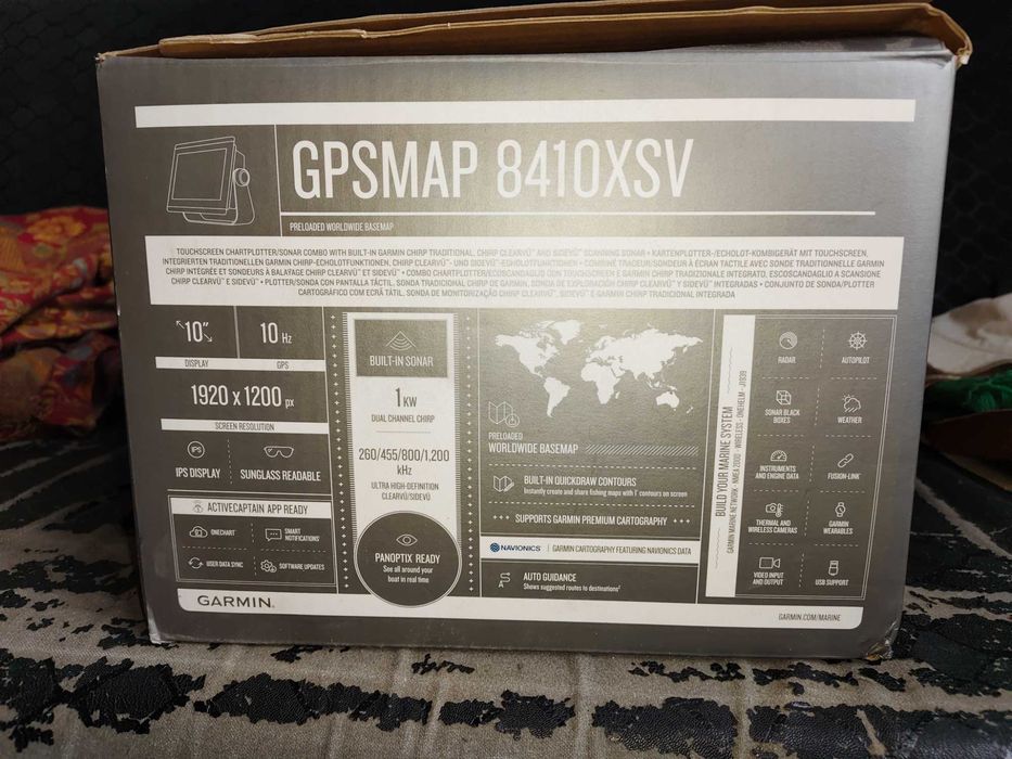 Картплоттер с эхолотом Garmin GPSMAP 8410xsv без трансдьюсера