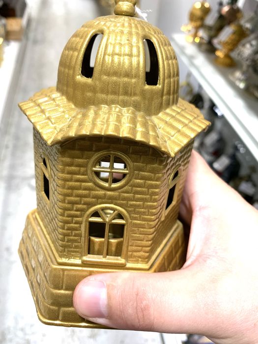 Bisericută Candela Cimitir  - Grecia 17 Cm