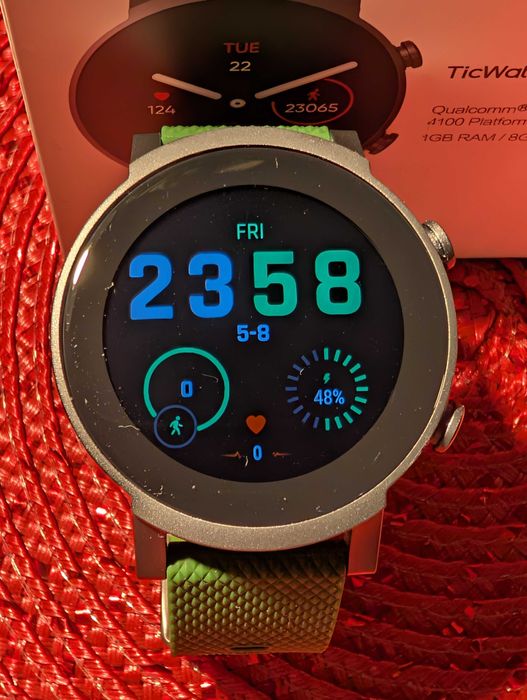 Smartwatch TicWatch E3 WearOs dual processor, impecabil, complet