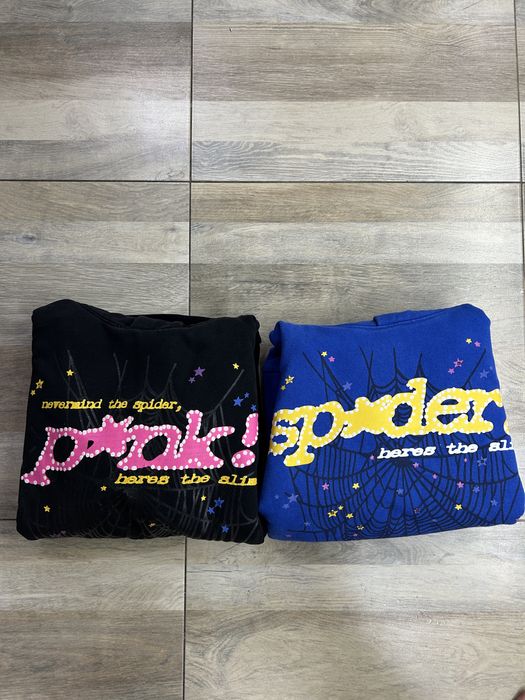 hanorac sp5der negru/albastru