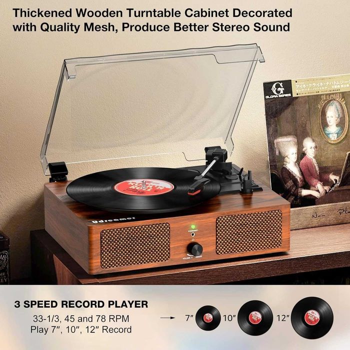 Pick-up pentru discuri de vinil în stil vintage