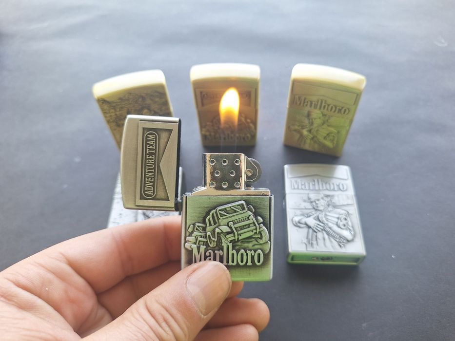 Газови запалки Marlboro-тип Zippo (3бр. за  12 евро)