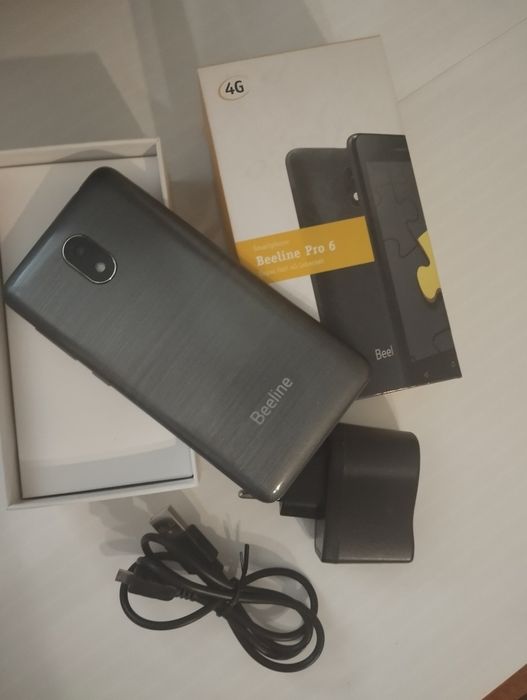 Смартфон Beeline Pro 6 (4G, 2 SIM) в полном комплекте