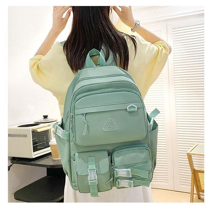 Школьный подростковый рюкзак комплект 4 в 1 сумка пинал сумка банан