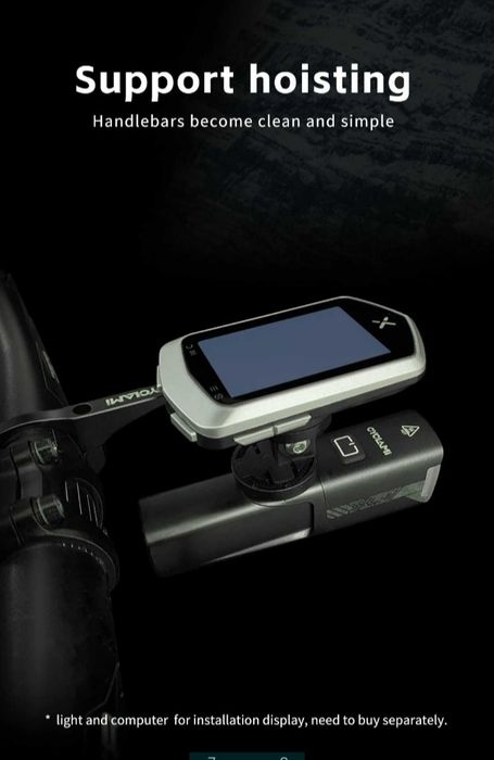 Suport Garmin aluminiu Cyclami S5 ciclocomputer ghidon bicicleta