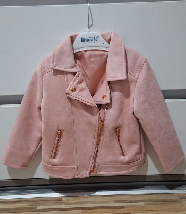 Geaca din piele intoarsa pentru fetite