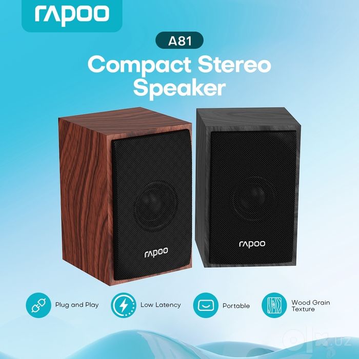 Колонки для компьютера rapoo a81 компактные (мощность 6 ватт)