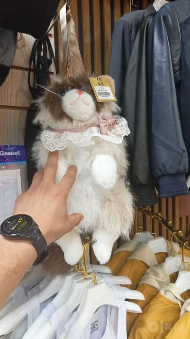 Котик мягкая игрушка  (+сумочка)  Подарок для детей