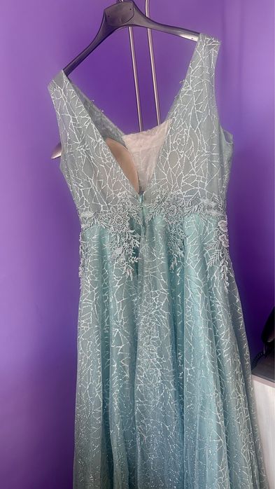 Официална дълга рокля, голям размер XL