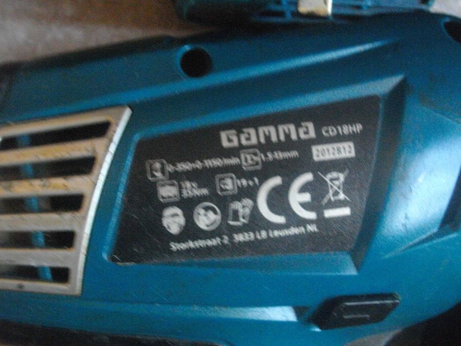 Профи ф13мм Li-ion 14,4V-18V Боди за винтоверт литиево Gamma Холандия