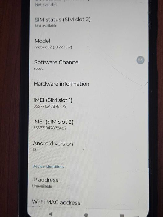 Телефон Motorola Moto G32