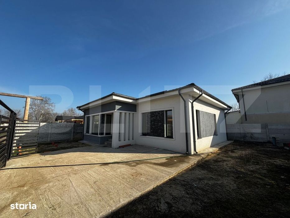 Casa parter 121 mp, 2 dormitoare, 331 mp teren, Leamna de Jos