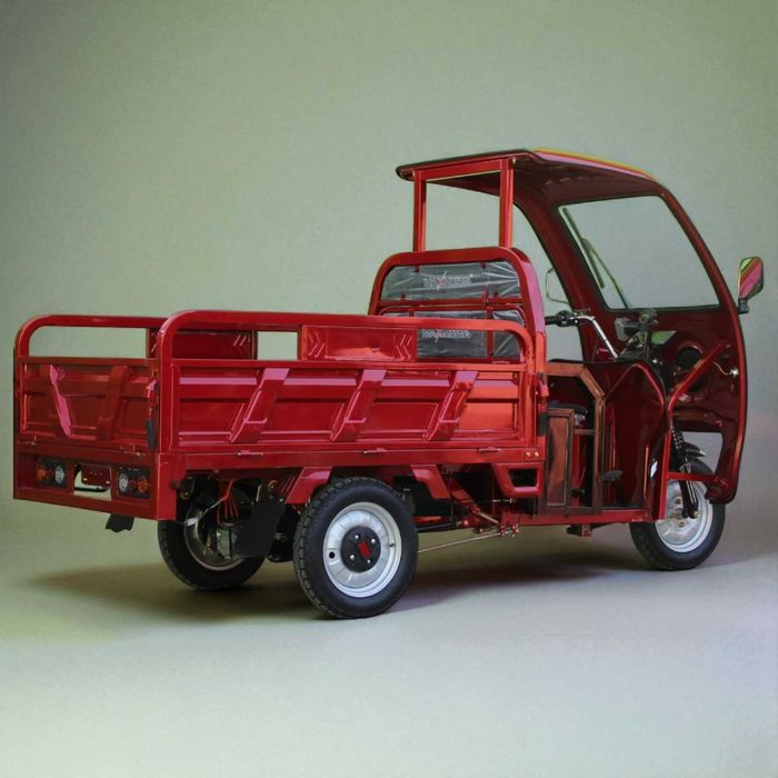 Електрическа карго триколка MAX MOTORS с покрив 2500W/ 60V/ 45Ah RED