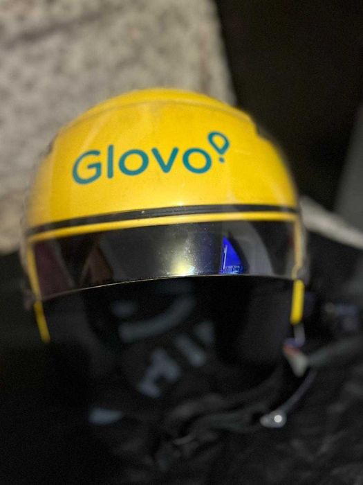 Casca moto glovo marimea m cu casti microfon camera filmat incorporat