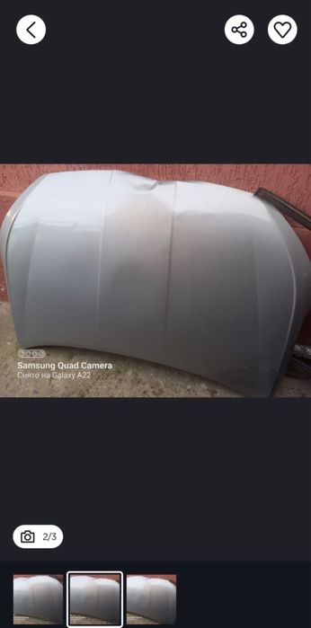 Капот от хундай в хорошем состоянии