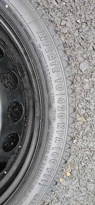 Roata rezerva slim T125/70/R19, pentru audi A4