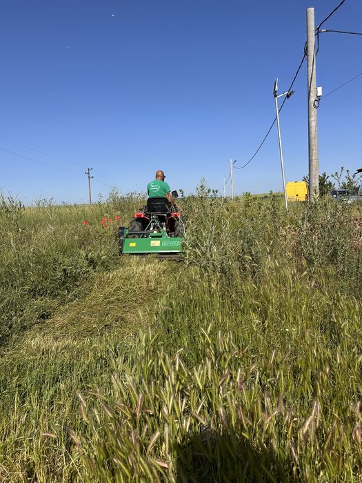 Доставка на пресята черна пръст(чернозем), фрезоване, оран и мулчиране