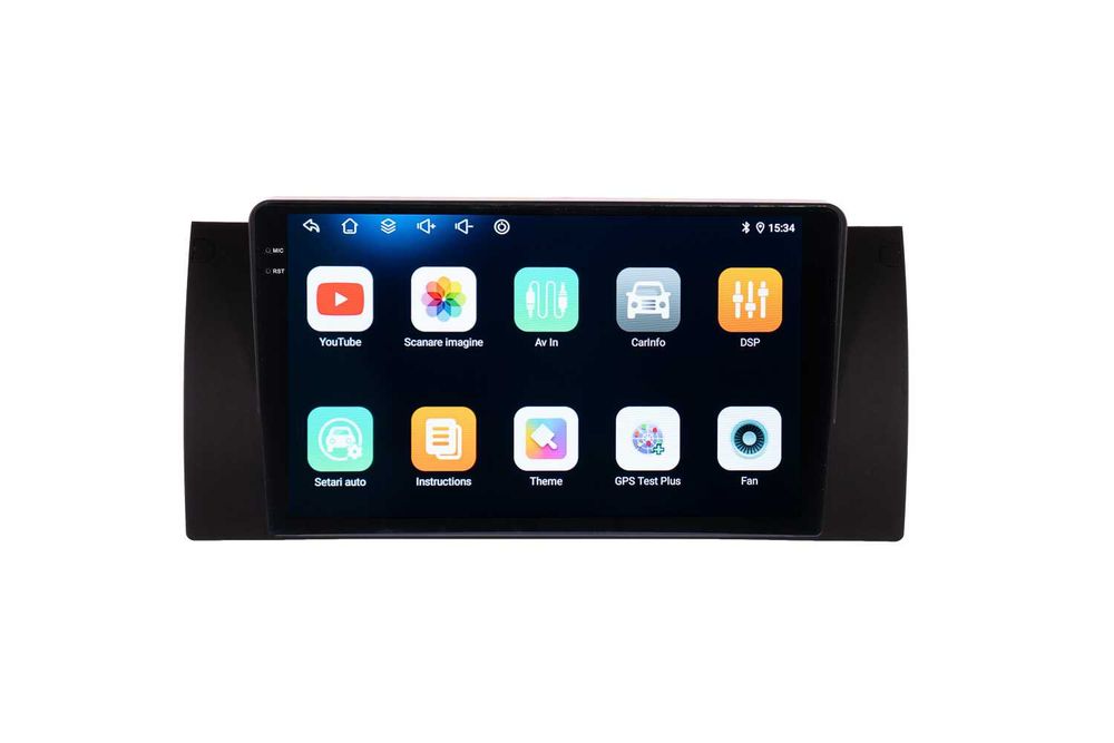 Navigatie BMW E39 Seria 5 / X5 E53 Android 14 , Apple Carplay , Android Auto + Camera Marsarier
