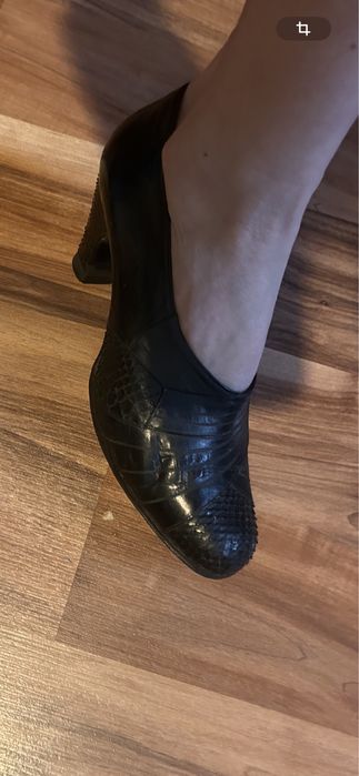 Pantofi vintage de lux din piele de sarpe perioada interbelica