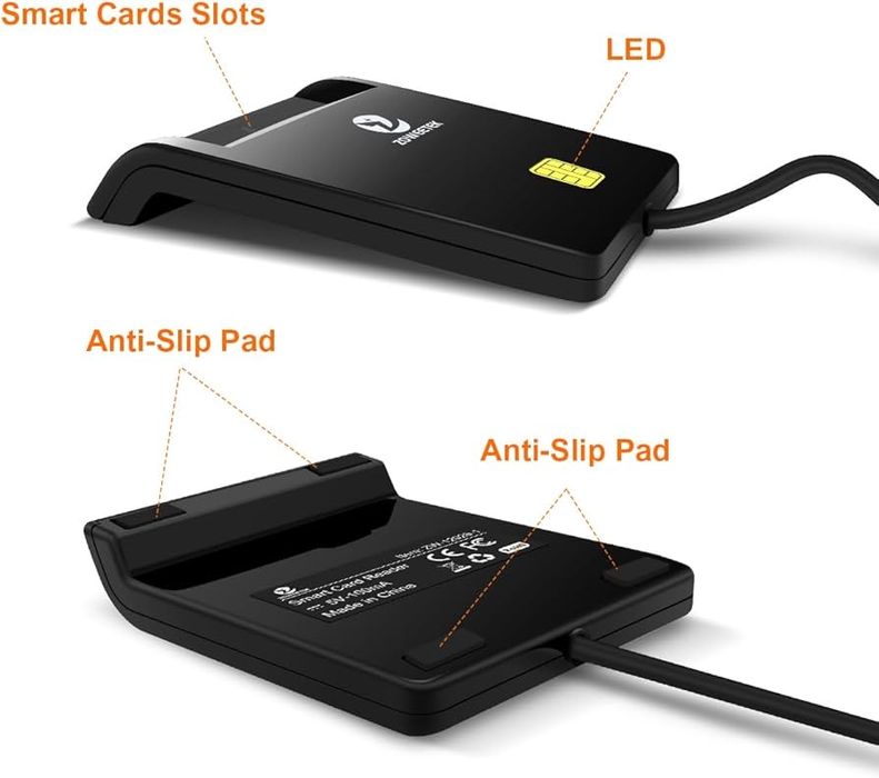 USB четец за електронен подпис / лична карта (смарт карта)