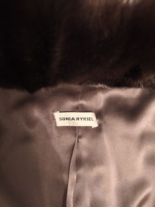 Шуба стриженая норка с каракулем