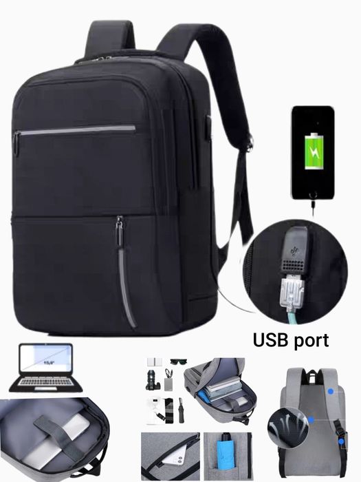 Сумка - рюкзак для ноутбука USB port. Sumka - Ryukzak Noutbuk uchun.