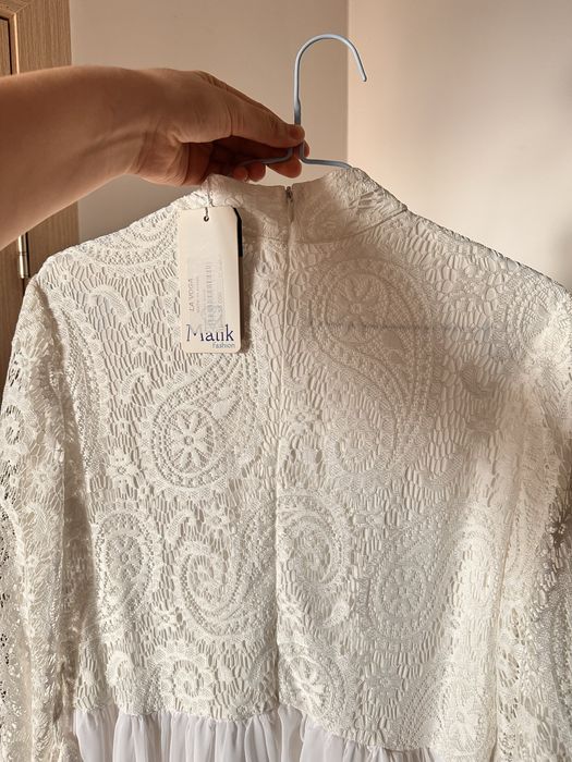 Платье белое макси