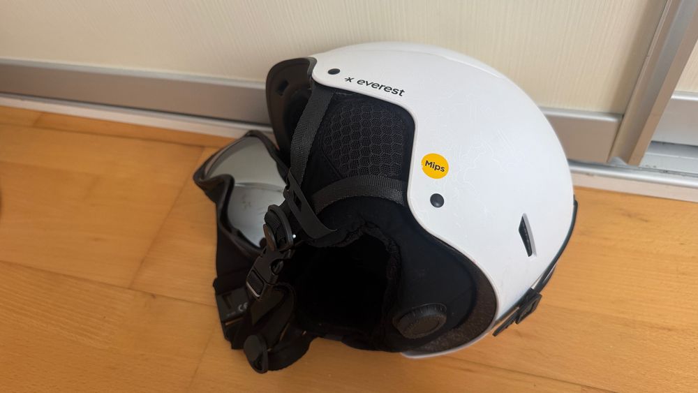 Set casca cu ochelari Mips reglablila M 55 58 placa snowboard ski schi