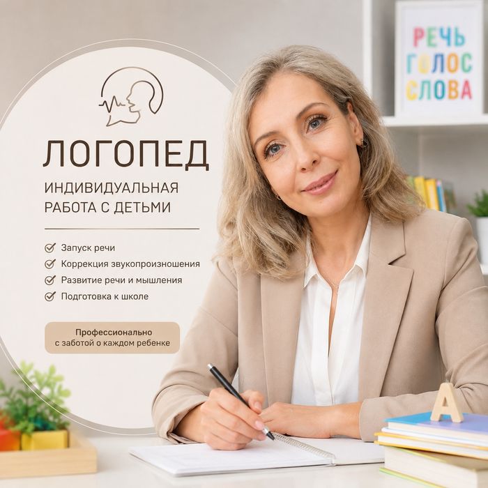 Логопед-дефектолог. Выезд на дом.