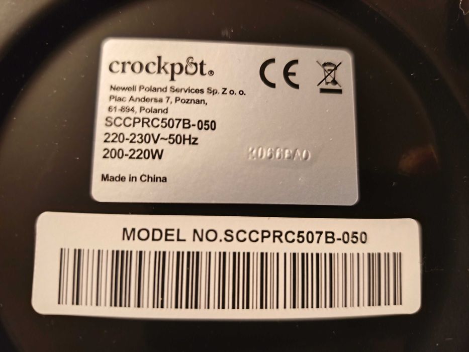 Дигитален Crock-Pot 4.7L – Уред за бавно готвене (Модел SCCPRC507B)