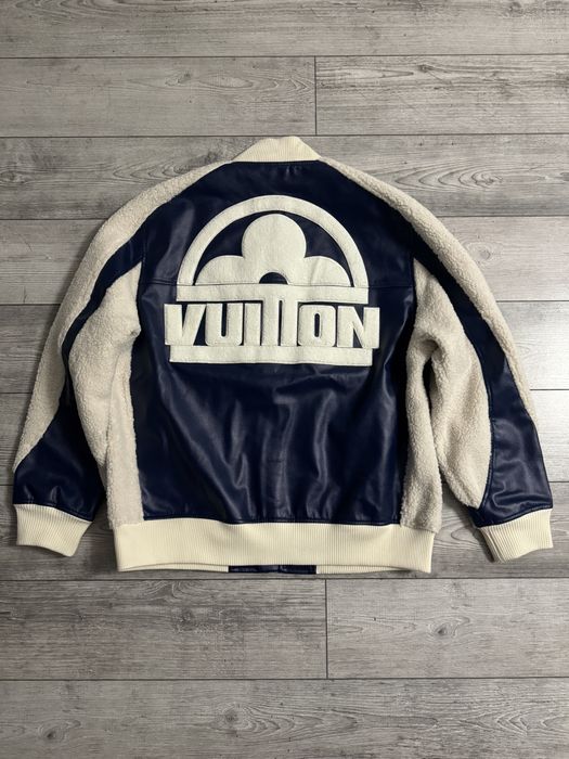 IN STOC | Geaca de piele Louis Vuitton Varsity Premium
