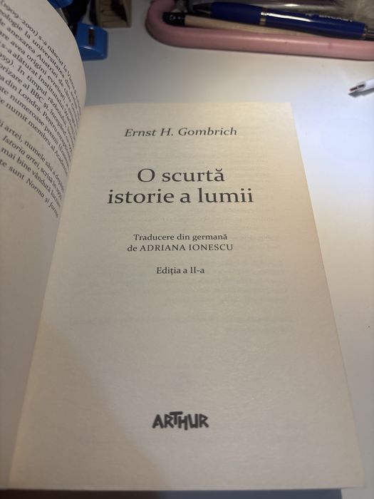O scurta istorie a lumii de Ernest H. Gombrich