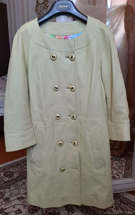 Продам кожаный плащ