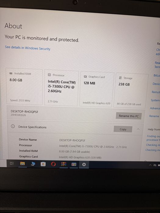 Laptop Lenovo thinkpad T 470 i5 SSD amprenta sim slot
