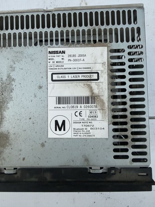 Radio nissan qasqhai j10