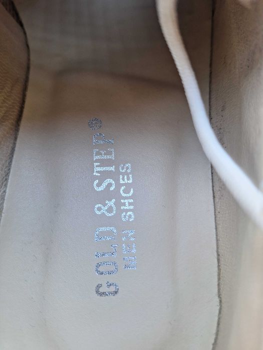 Мъжки летни обувки, бели,ест.кожа, номер 40