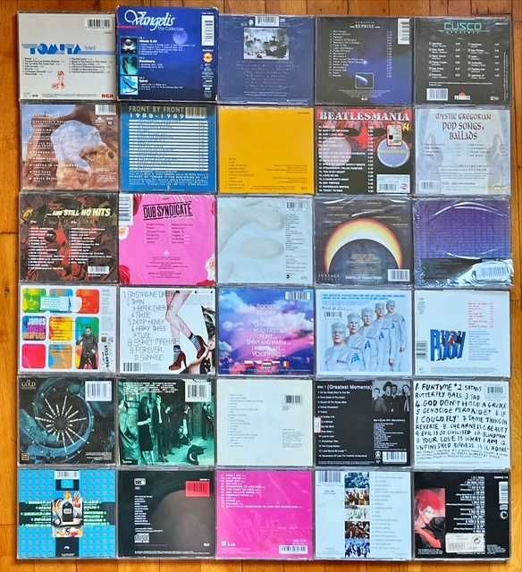 CD orig pop&electro: Bjork, Milli Vanilli, Dr. Alban, Tomita, Vangelis