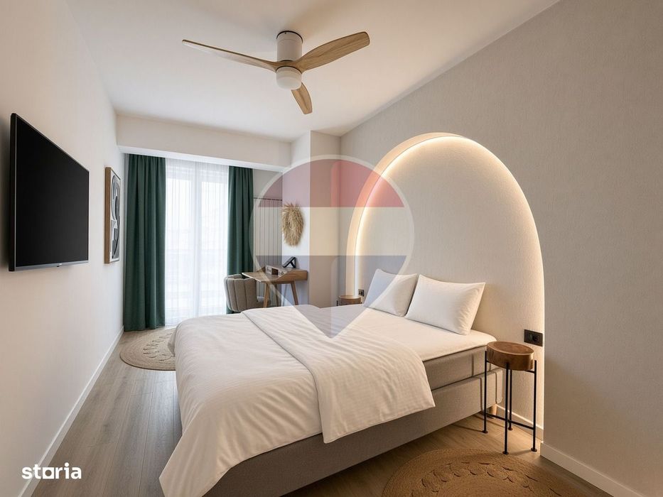 2 camere în Alezzi Infinity cu suprafață generoasă si vedere la mare