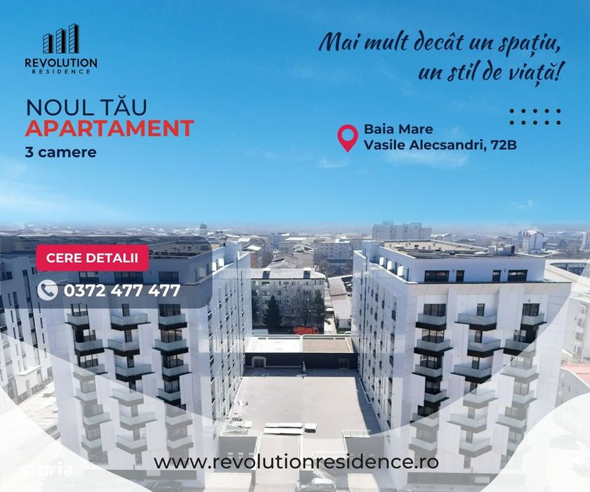 COMISION 0% -Apartamente 3 camere finisate - str.Vasile Alecsandri 72B — fotografia 1