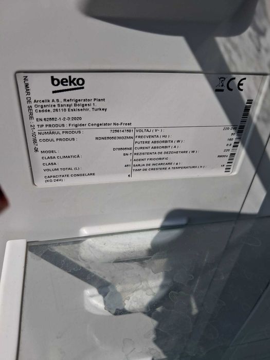 Ofertă vând frigider- Congelator BEKO no frost