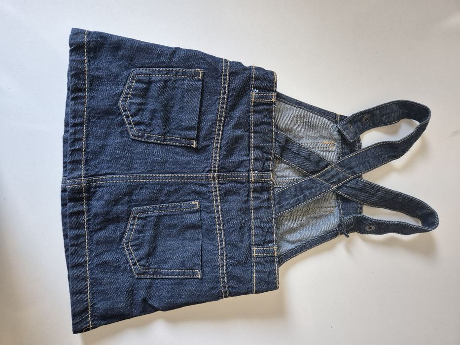 Salopetă Fustă Denim Fetițe – Lupilu | Mărime 74 (6-9 luni)