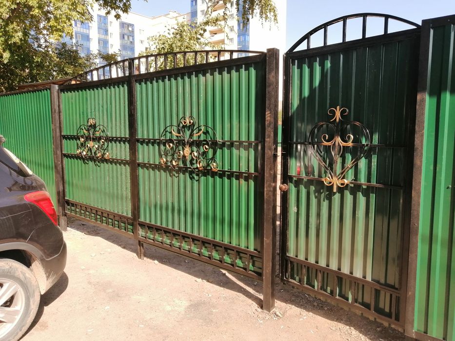 Забор, заборы, ограждения, решетчатые заборы. Заборы из профлиста: 5 ...