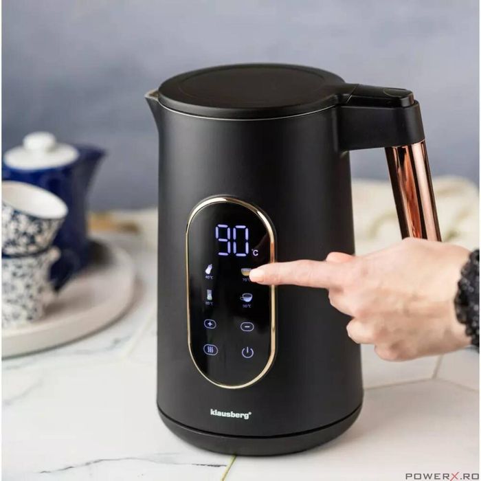 Fierbator electric, fabricat din otel inoxidabil 304, panou LED,