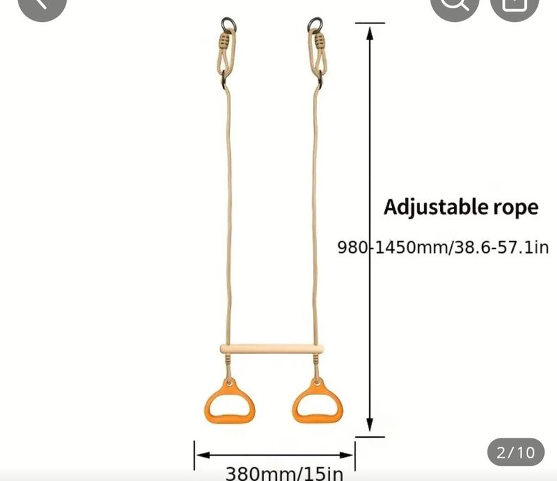 Халки с греда за висене за деца