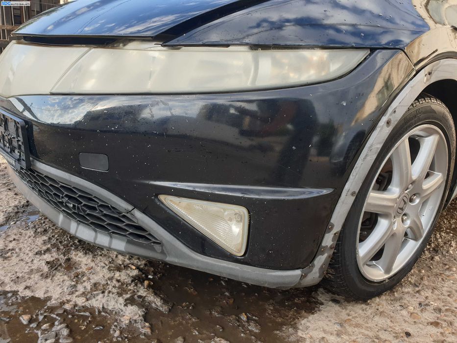 Bara Spoiler Fata cu Grila cu Imperfectiuni Honda Civic 8 Hatchback 2006 - 2011 Culoare B92P [K0082]