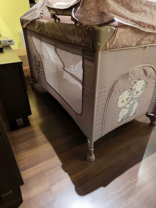 Бебешка кошара за спане и игра Lorelli Moonlight Plus, 2 нива