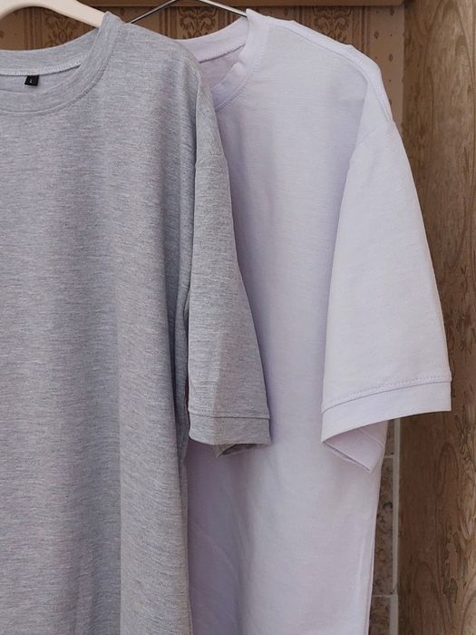 однотонные оверсайз футболки унисекс