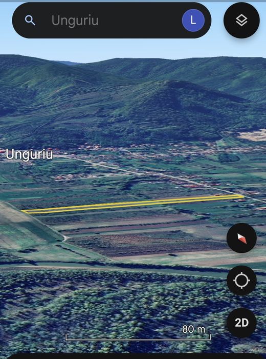 Teren Unguriu-Buzau! Gaze, Apa, Electricitate, Asfalt